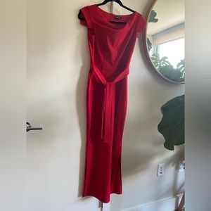 Bebe red jumpsuit
